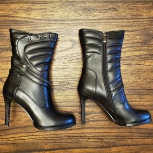 Milwaukee Performance Black High Heel Boots
